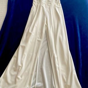 White Catsuit with Train